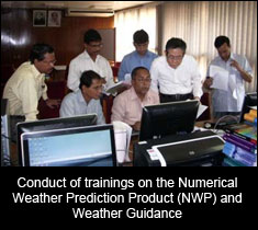 Conduct of trainings on the Numerical Weather Prediction Product (NWP) and Weather Guidance